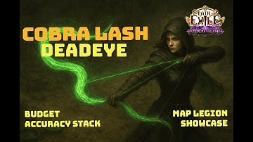 🍌Path of Exile 3.27 Starter 🍌 Cobra Lash Deadeye 🍌 Low budget Accuracy stack 🍌 map showcase 🍌