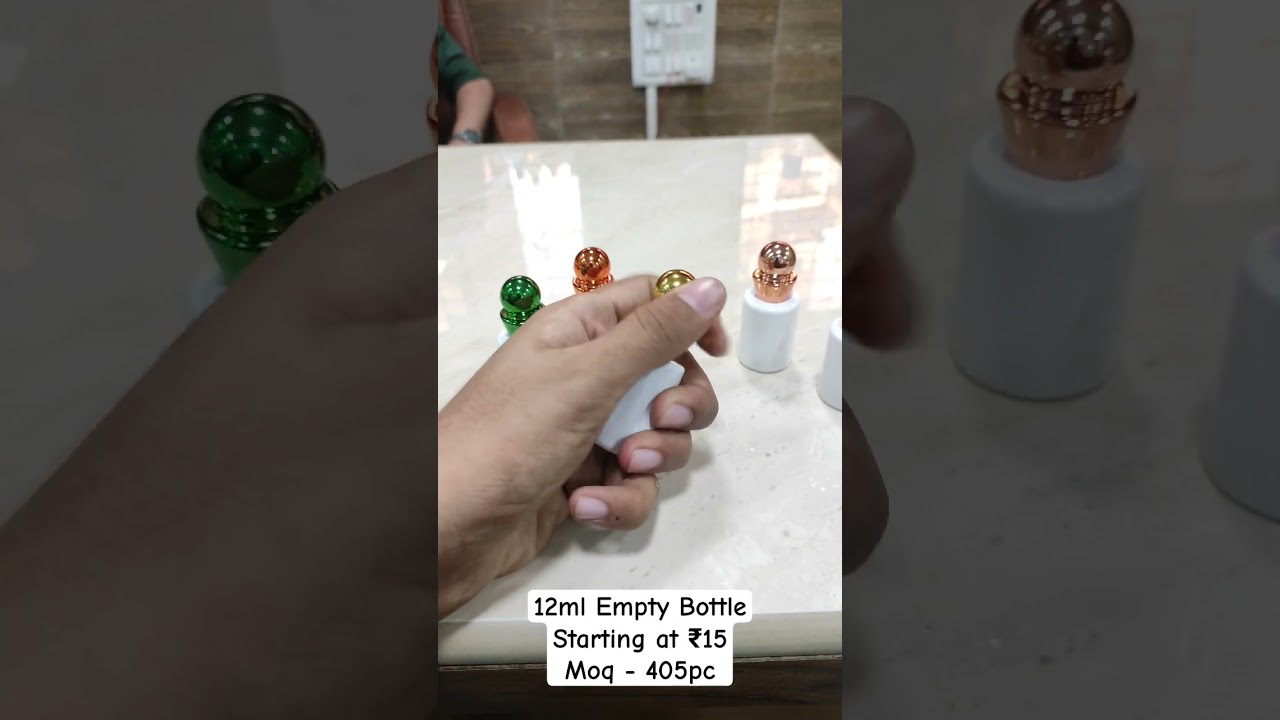 12ml Fancy Attar Bottle At Just ₹15 | Fancy Attar Bottle Wholesaler in Mumbai | Moq 405pc