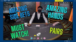 SIDE BETS WERE RAINING DOWN ON INFINITE BLACKJACK SESSION WITH AMAZING HANDS & INCREDIBLE SIDE BETS