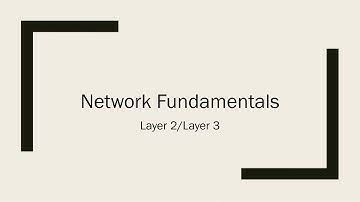 Network fundamentals 3 - Layer 2 and Layer 3 concepts, addressing and data flow