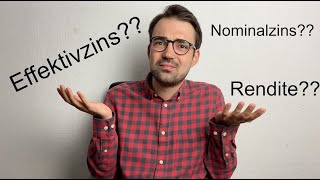Nominalzins Effektivzins Rendite Am Beispiel Erklärt