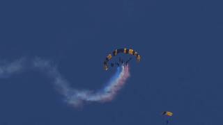 Golden Knights Perform Smoke Chain and Tri-by-Side Ahead of Freedom 250