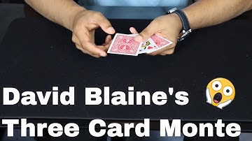 David Blaine REVEALED: Three Card Monte
