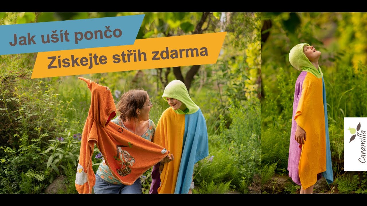 Jak ušít pončo - střih a návod zdarma