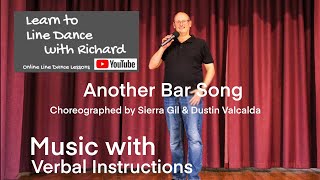 BEGINNER LINE DANCE LESSON 237 - Another Bar Song - Part 2 - Music with verbal instruction
