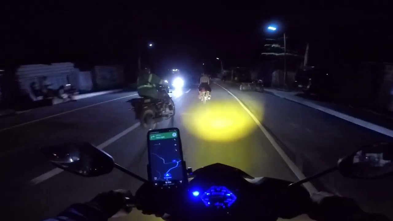 N Valte Road Night Ride ASMR - Raw Video - DRT - Yamaha Mio Gear