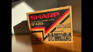 SHARP GF A2 (D) portable stereo system contents