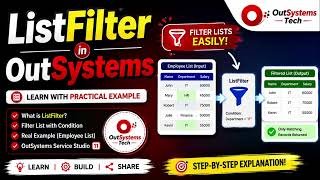 ListFilter in OutSystems | How to Filter Lists with Example 🚀