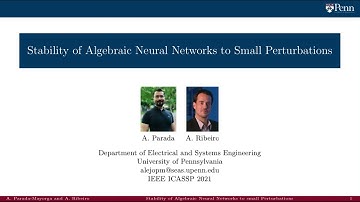 Stability of Algebraic Neural Networks to Small Perturbations