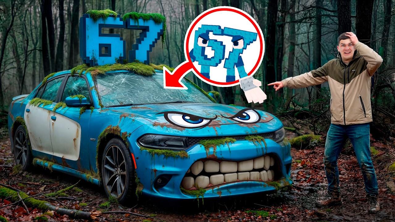 We Found 67 Brainrot’s Abandoned Car From Steal a Brainrot! Will it Run and Drive?