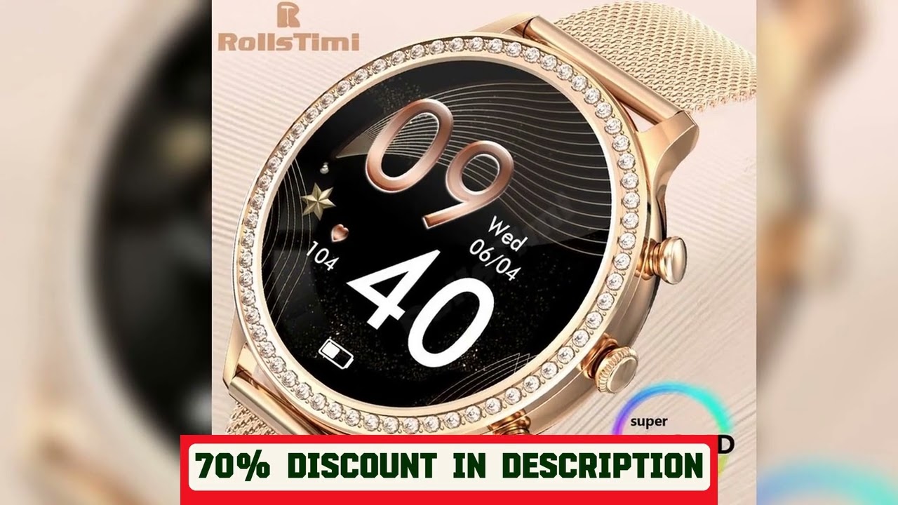 A must-have product! Fashion Luxury Smart Watch Women Bluetooth Call Blood Pressure DIY Custom Spo
