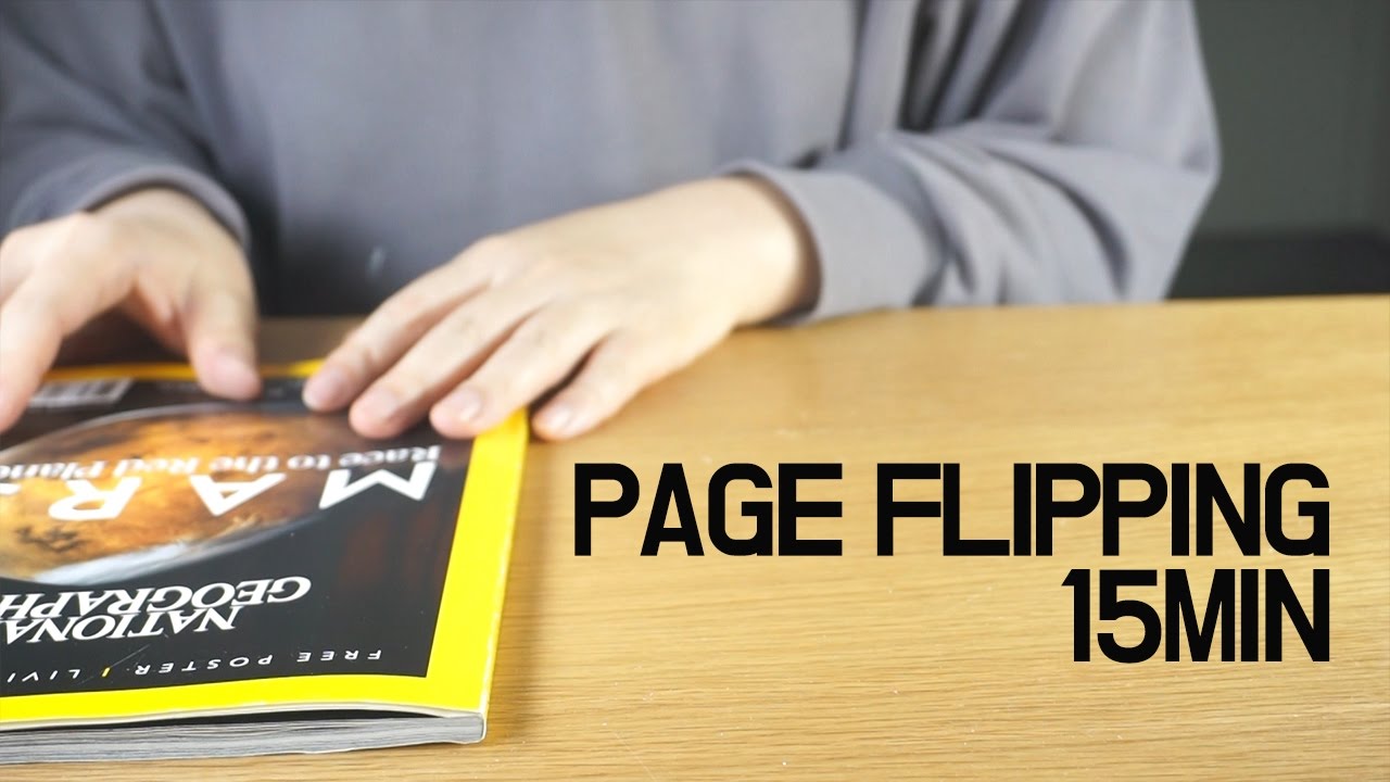 ASMR,PAGE FLIPPING, SOUND FOR SLEEPING, STUDYING