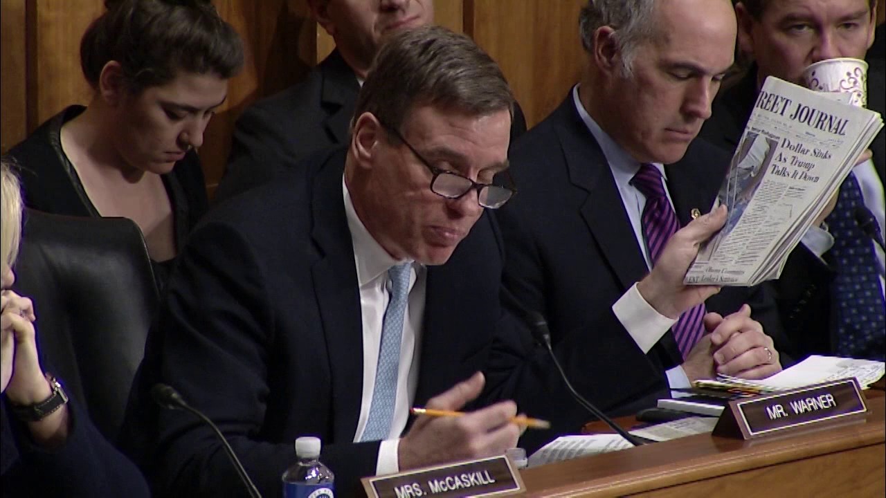Sen. Warner Questions Treasury Nominee Steve Mnuchin