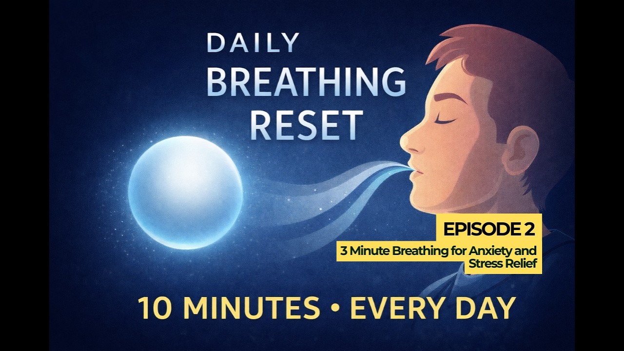 3 Minute Breathing for Anxiety and Stress Relief | Episode 2 - YouTube