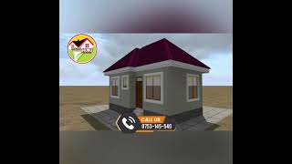 RAMANI NZURI YA VYUMBA VIWILI VYA KULALA 1 SELF BEDROOM 1 SINGLE BEDROOM HOUSE PLAN CLASSIC