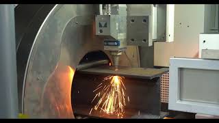 12m 350mm big chuck Automatic loading feeding and unloading CNC Pipe Tube Laser Cutting Machine