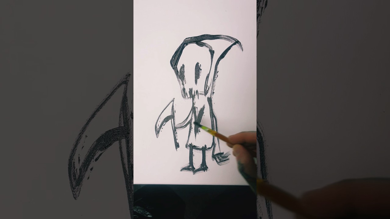 Grim reaper canvas painting 