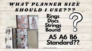Planner size comparisons || planning 101 || Planning for beginners
