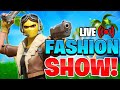 🔴FORTNITE FASHION SHOW *LIVE* SKIN COMPETITION | SCRIMS | WINNER GETS A SHOUTOUT!