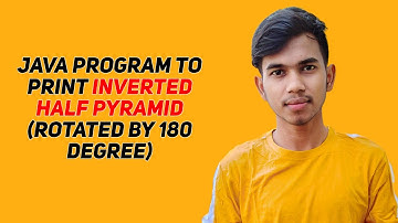Java program to print inverted half Pyramid (rotated by 180 degree)🔥 | Code with Aakash