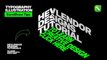 Create Isometric Text Effect | Coreldraw tutorial | Text Perspective effect by Hevlendordesigns