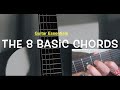 The 8 most important basic guitar chords clear demonstrationlesson