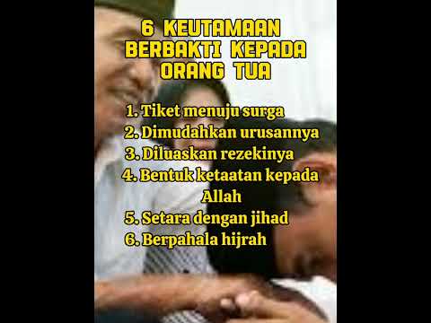 Keutamaan Berbakti kepada Orang Tua