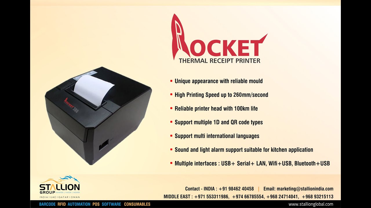 ROCKET THERMAL RECEIPT PRINTER YouTube
