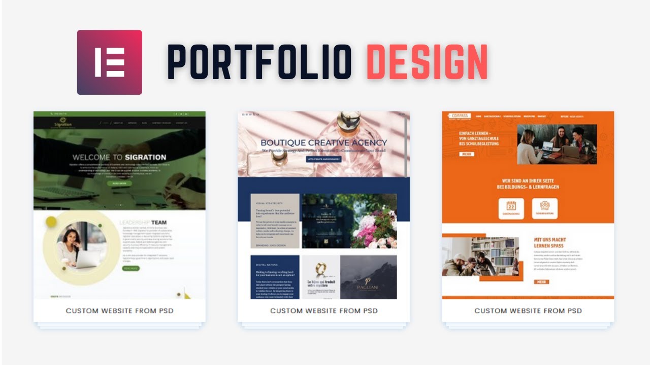 Elementor portfolio section design | elementor tips and tricks - YouTube