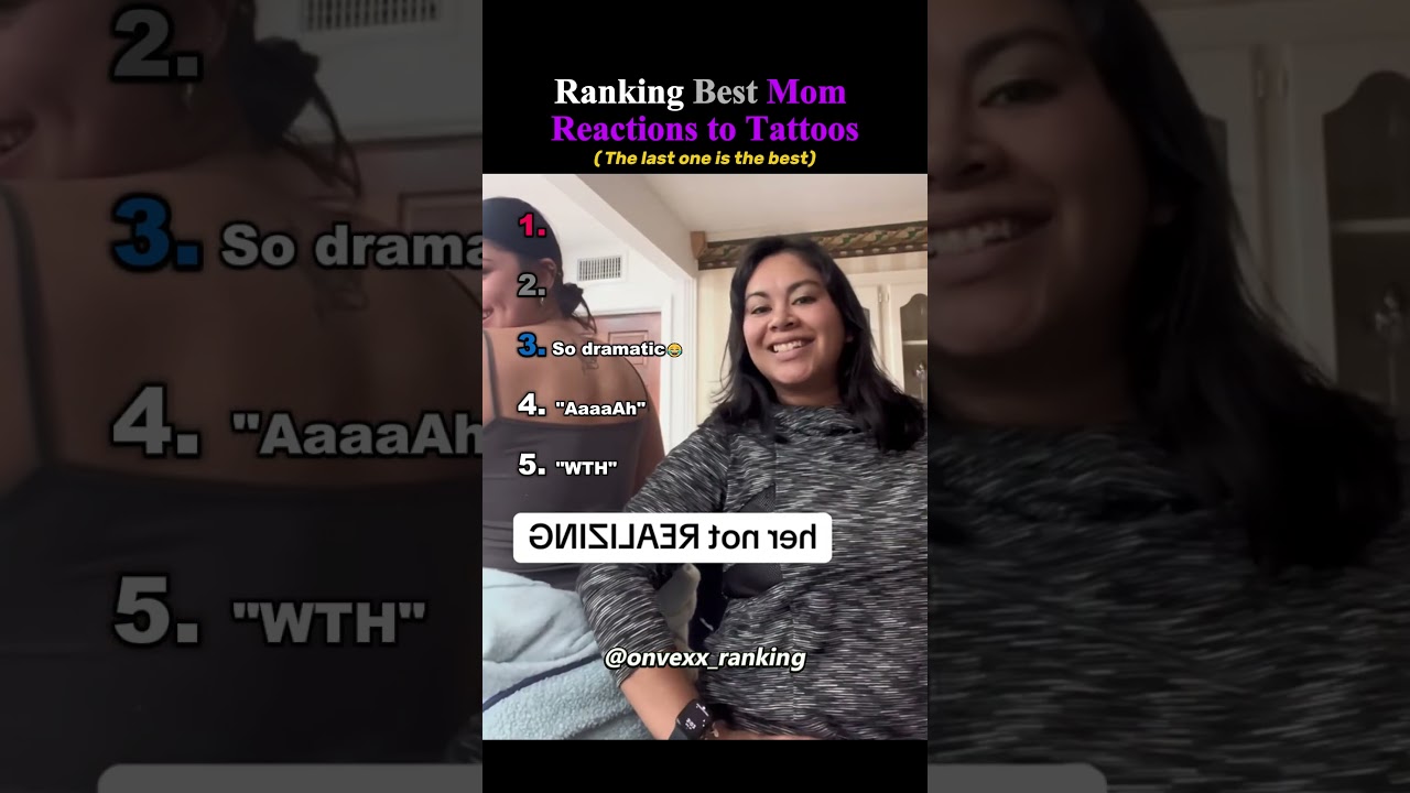 Ranking the Best Mom Reactions to Tattoos Ever! 