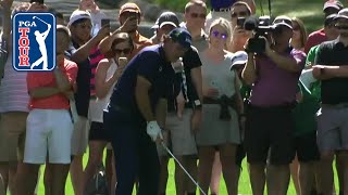 Phil Mickelson’s approach from the trees yields 8-foot birdie putt at Wells Fargo 2019