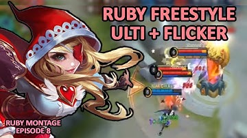 TRIK BIKIN MUSUH KAGET !! RUBY FREESTYLE ULTI + FLICKER KE DEPAN !!