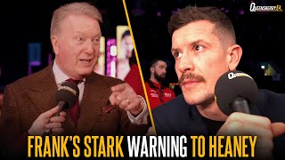 Frank Warren delivers STARK WARNING to Nathan Heaney as he analyses Sheeraz & Yarde fights 😮‍💨💥