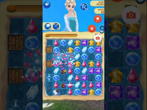 Disney Frozen Free Fall Endless map level #2943 (without using items)