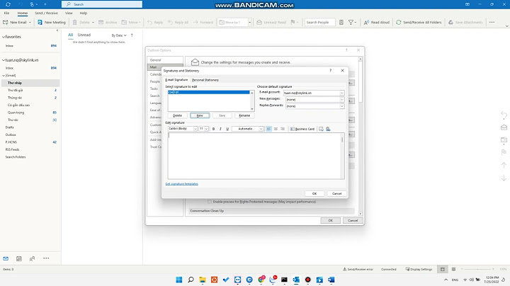 Hướng dẫn cách tạo chữ ký trên outlook năm 2024