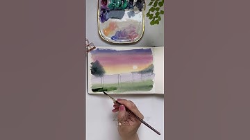 Watercolor Sunsets, class by Bianca Rayala on Skillshare #watercolorart #loosewatercolor #watercolor