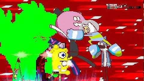 MUGEN Request: Team Zim Vs Team Spongebob V2 (4v4 Simul)