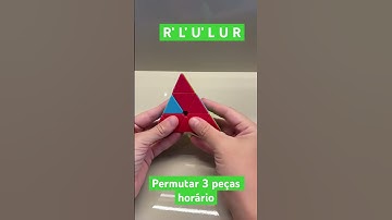 Como eu resolvo 3 peças sentido horário no cubo mágico Pyraminx? #cubomágico #rubiks #cubo #pyraminx