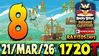 Angry Birds Friends Level 8 Tournament 1720 Highscore Power-Up Walkthrough