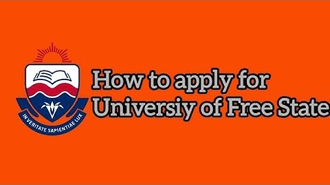 UFS Application 2026 | How to apply online at University of the Free State