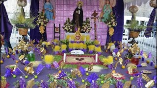 Elementos del Altar a la Virgen de los Dolores
