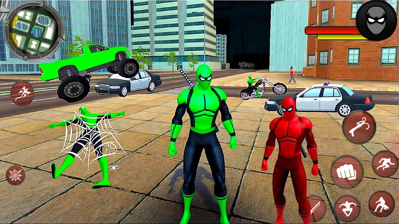 Spider Ninja Superhero Simulator-Spider Swinging Experience-Android Gameplay