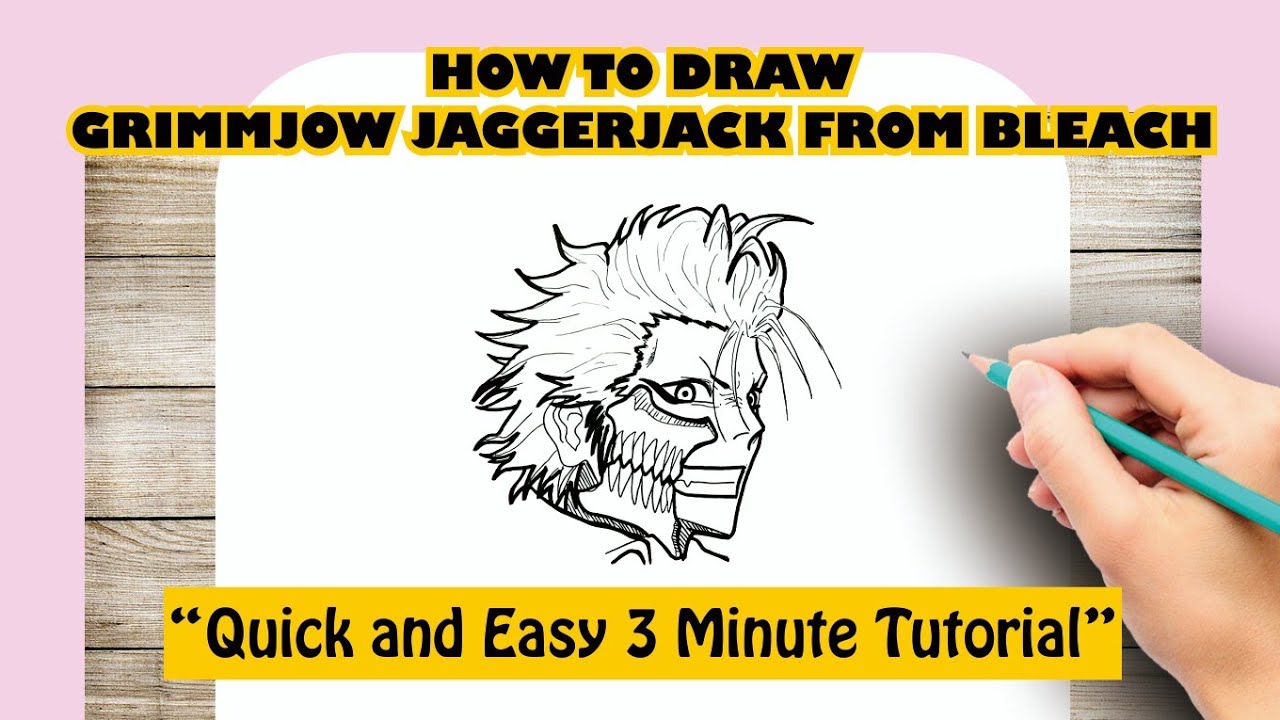 How to Draw Grimmjow Jaggerjack from Bleach