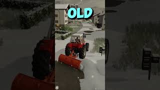 FS22 SNOW PLOWING _ SNOW PLOWING WITH NEW TRACTOR VS OLD TRACTOR _ Farming Simulator 22 #fs22 screenshot 3