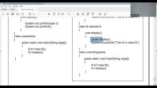 MCA JAVA UNIT 2 PROGRAMS DERIVATION