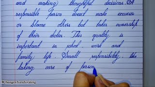Simple Cursive handwriting practice. Improve English Handwriting