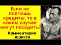 Могут ли посадить, если не платить кредит?