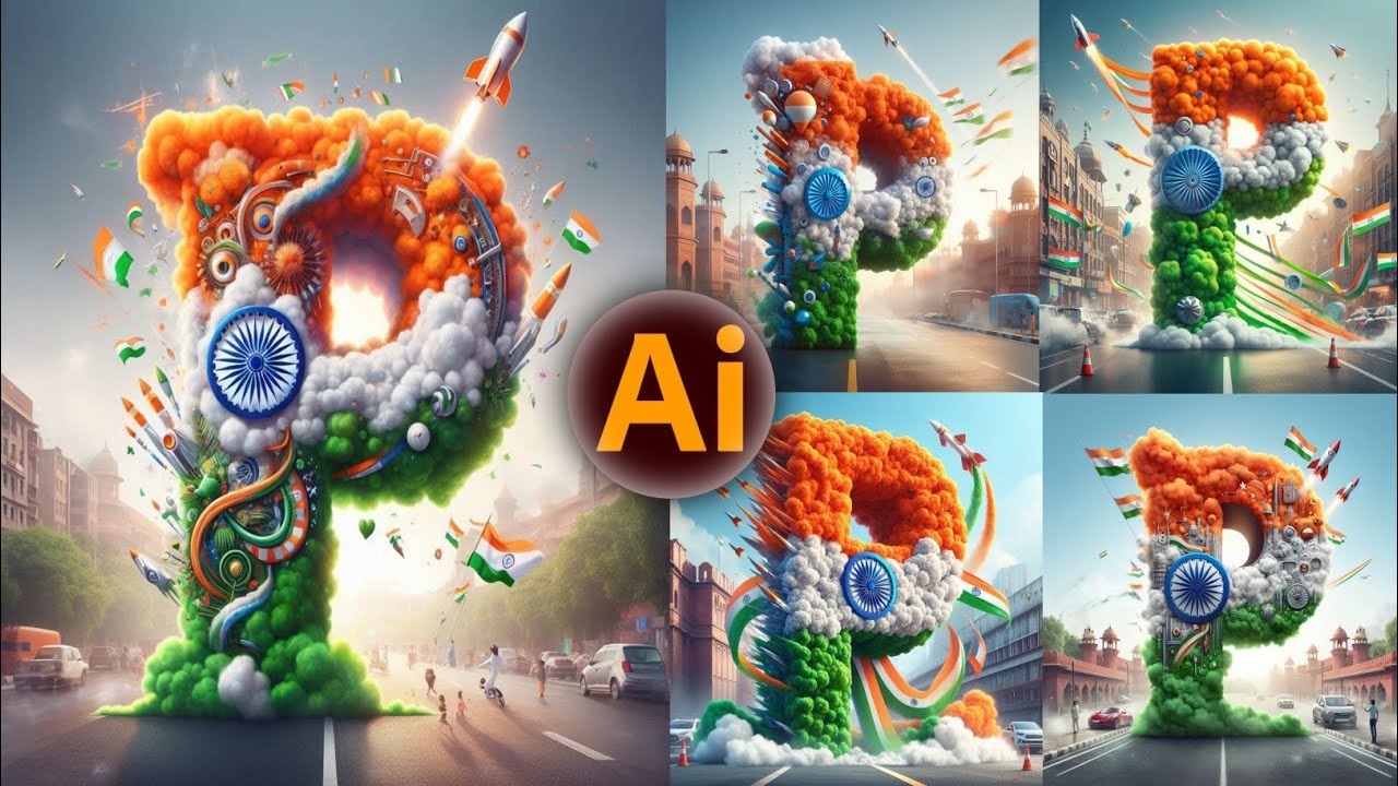 15 August Name Letter Ai Photo Editing || Independence Day Ai Photo Editing || Viral Ai Name Art 🇮🇳