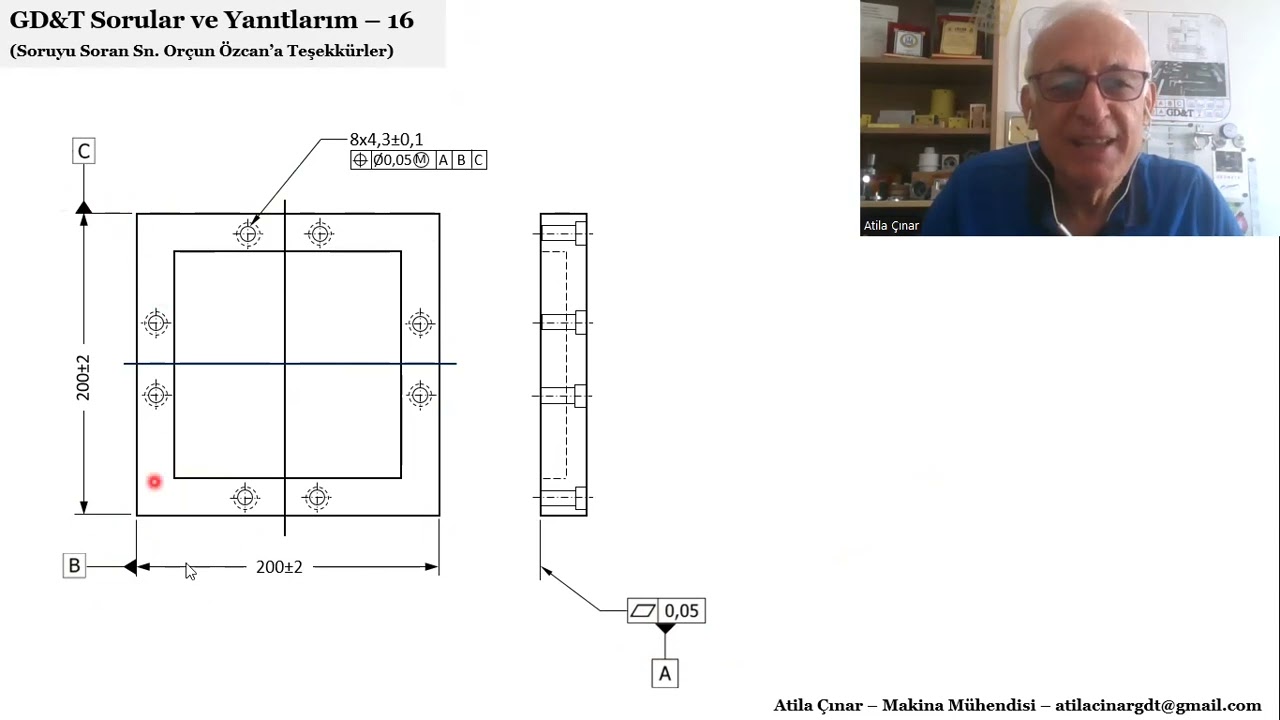 GD&T SORULAR ve YANITLARIM 16 / GD&T QUESTIONS and My ANSWERS 16