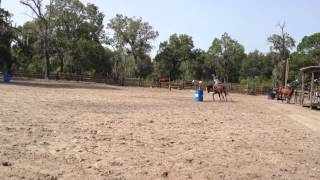 Cantering barrels